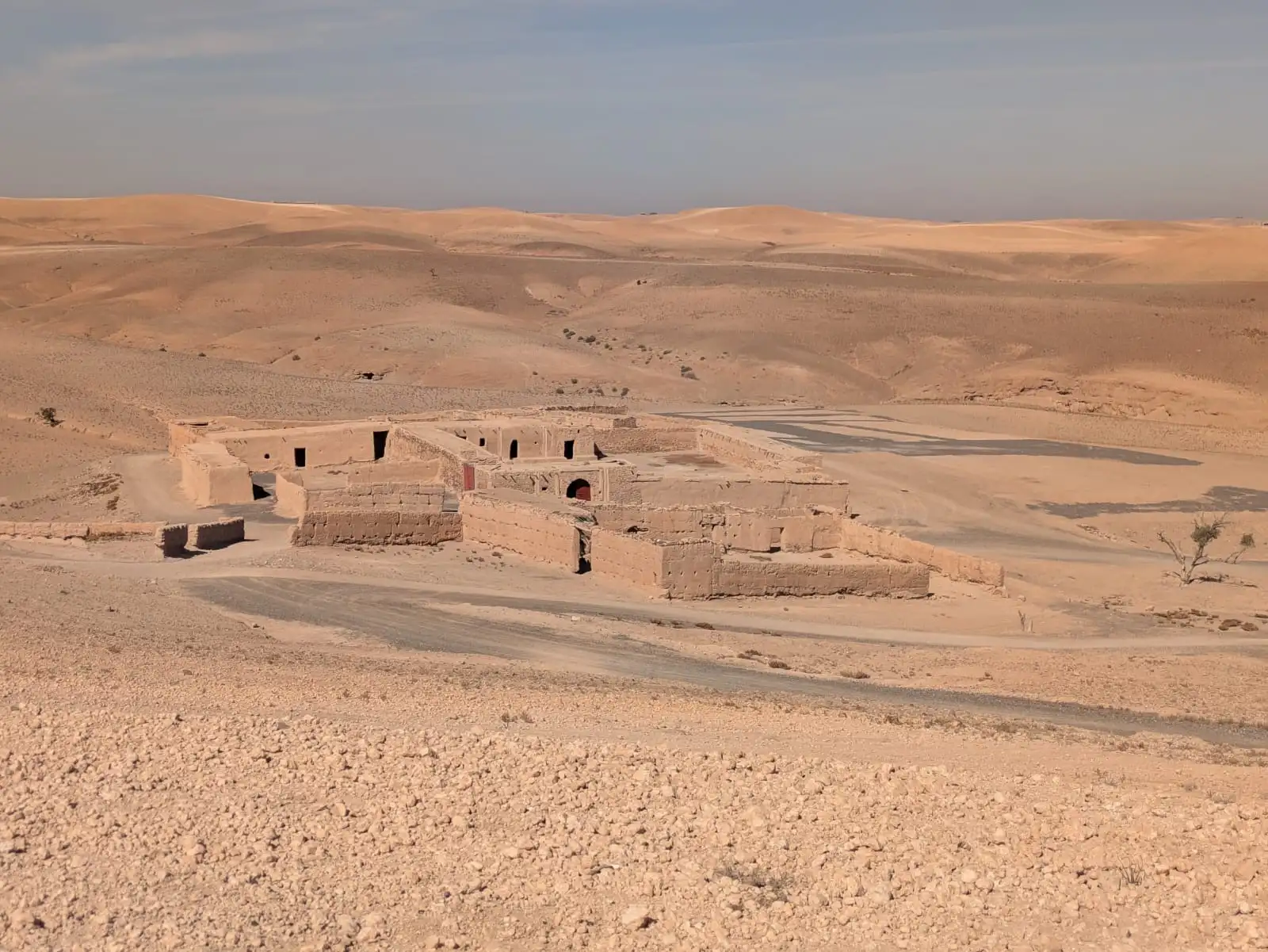Vue panoramique du Désert d'Agafay