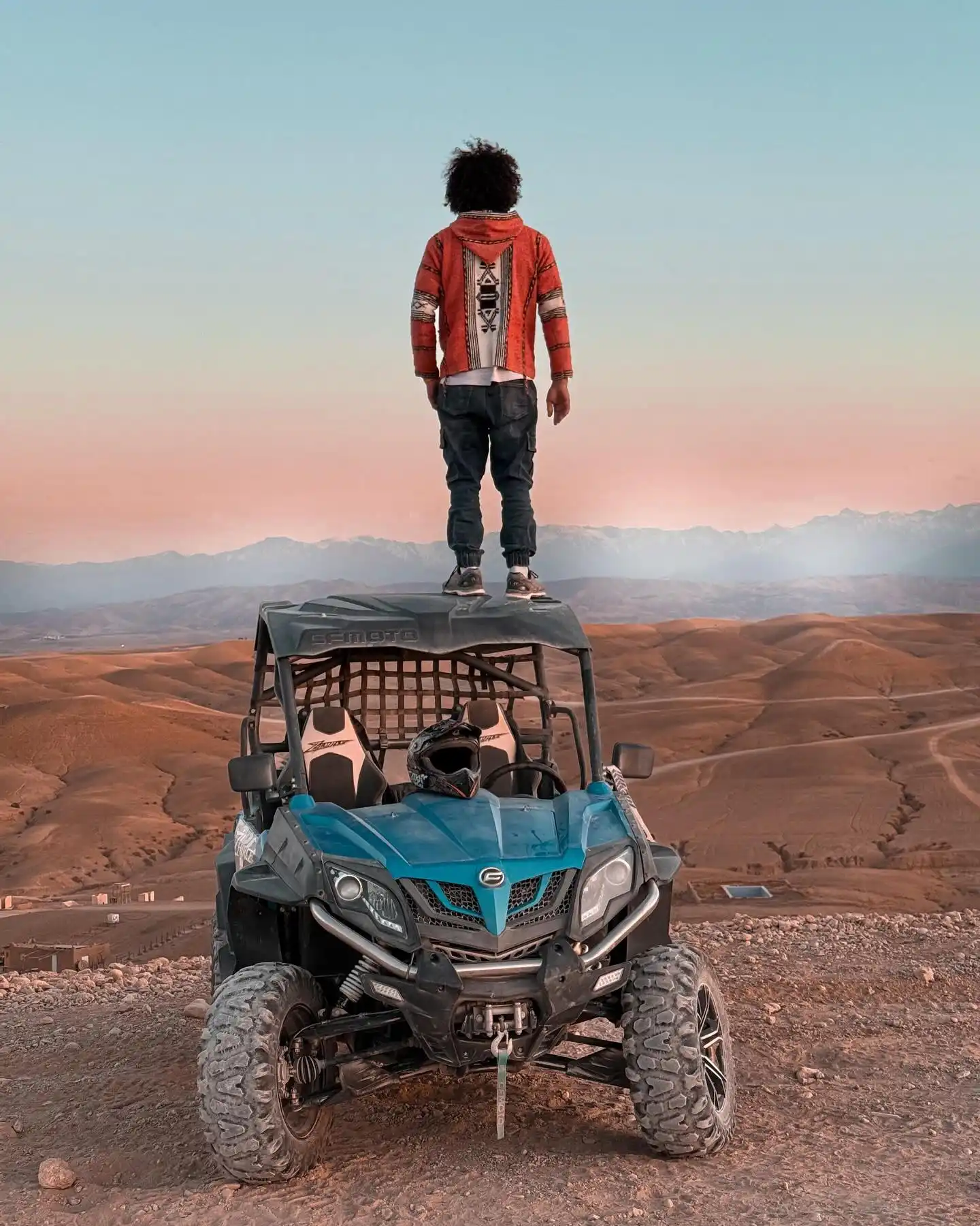 Sunset buggy in Agafay