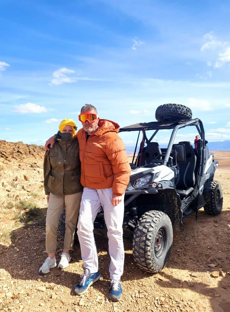 Buggy safari at sunset