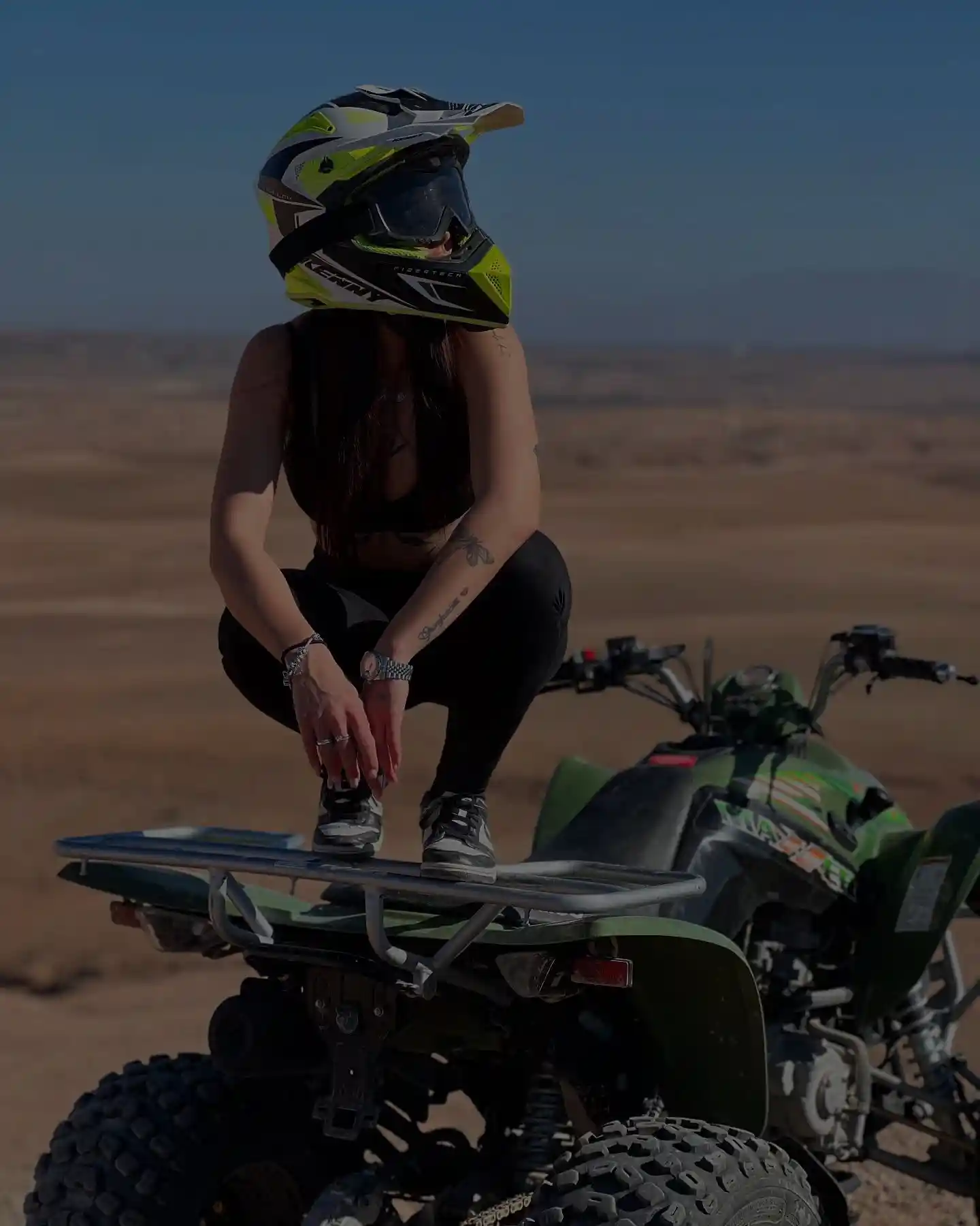 Quad dans le désert d'Agafay