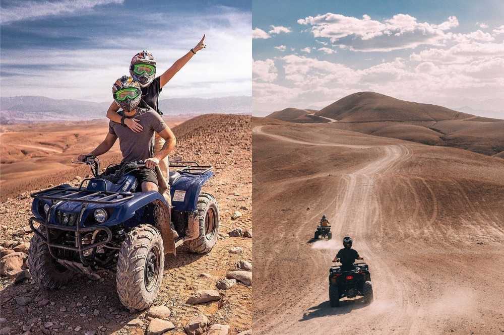 Quad biking in Agafay Desert